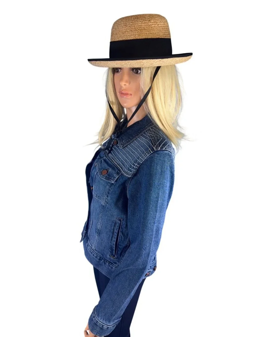 Tilley R2 Women's Medium Brim Raffia Hat UPF50 Packable MSRP$120